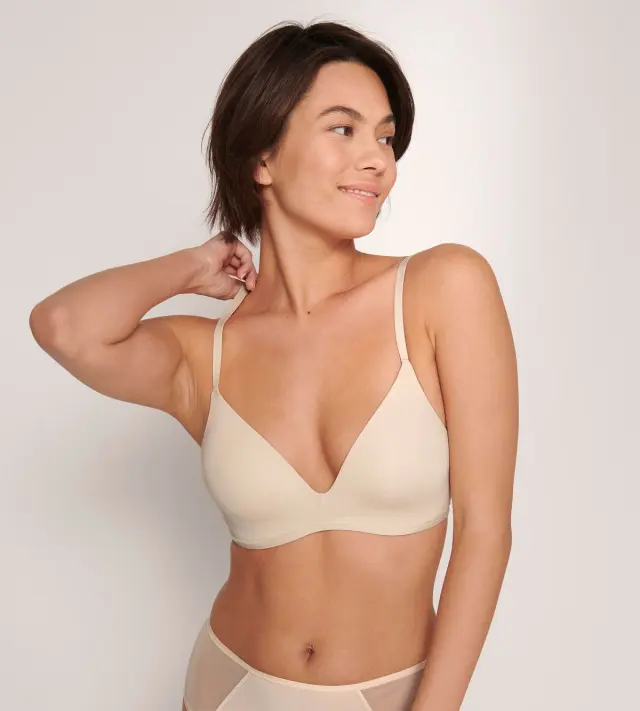 Sloggi Σουτιέν Bralette Soft Adapt PU Ανοιχτό Μπεζ