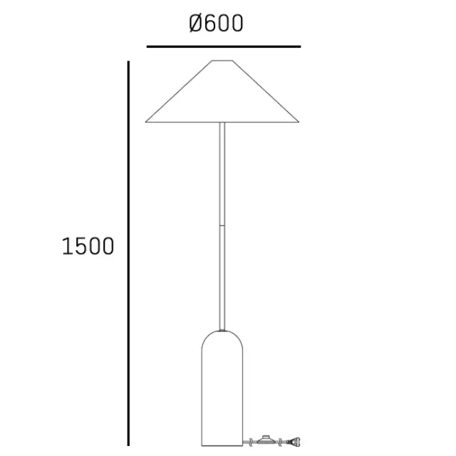 Φωτιστικό Δαπέδου LOXLEY F01463BR-WH – Διαχρονική Κομψότητα με Φυσική Πέτρα Τραβερτίνη Ορείχαλκος 2