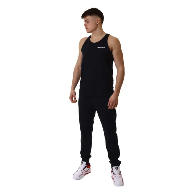 Champion Men's Standard Fit Chest Logo Tank Μαύρο 222171-KK001 (Champion) 3