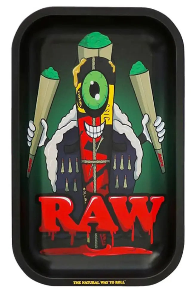 Raw Rolling Tray Δίσκος Small Black Cone Monster (17x27cm)