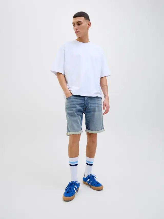 JJIRICK JJICON I.K. SHORTS GE 129 SN Blue Denim - S 2