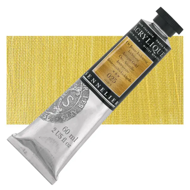 Ακρυλικό Sennelier Extra Fine - 025 Iridescent Antique Gold S4 - 60ml
