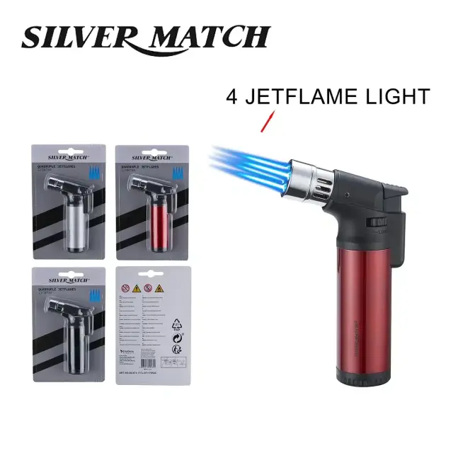 Silver Match 4 Jetflame Lighter