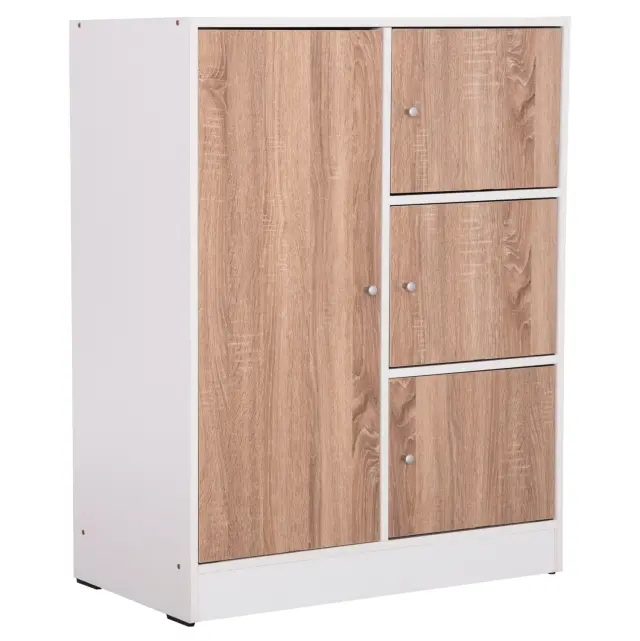 ΝΤΟΥΛΑΠΙ ΜΕ 4 ΑΠΟΘ.ΧΩΡΟΥΣ FB92479.01 SONAMA OAK-ΛΕΥΚΗ ΜΕΛΑΜΙΝΗ 80x39,5x99,5Υεκ