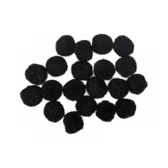 Junior Pompoms Μαύρο 20mm 20 τεμ. (137461)