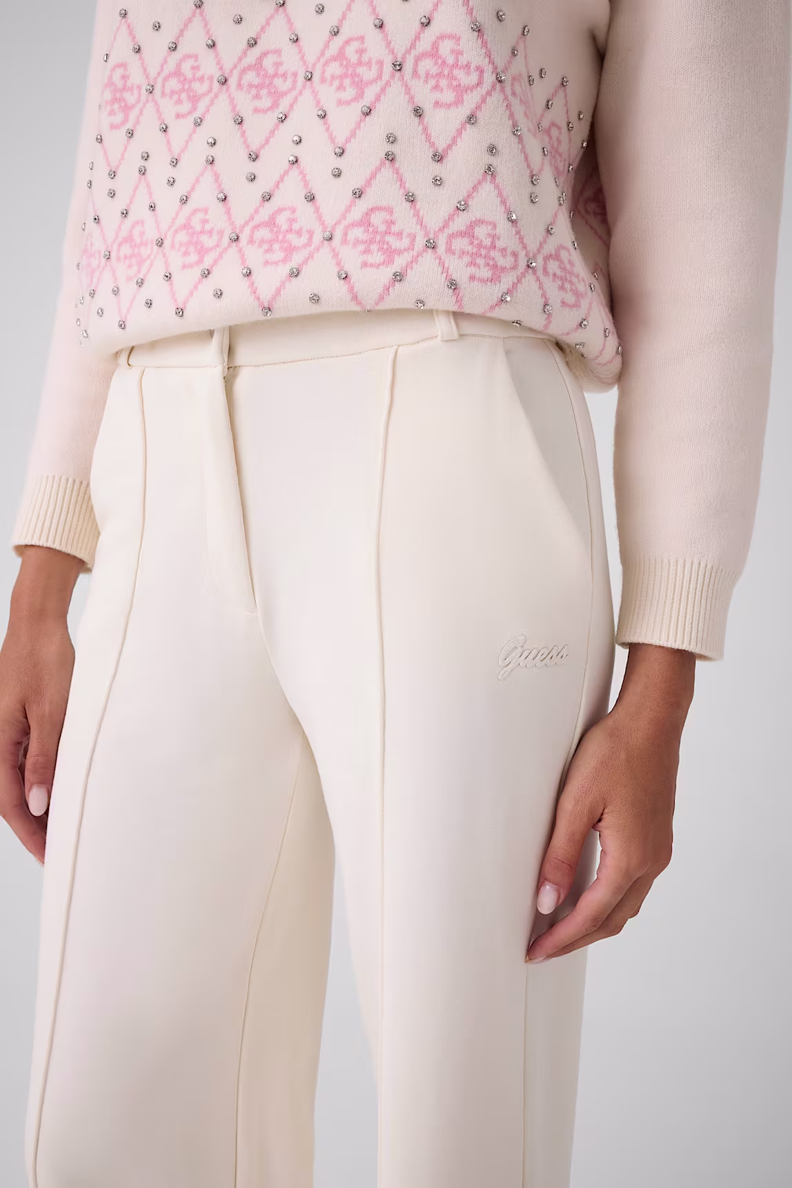 GUESS Άσπρο Παντελόνι wide leg Άσπρο - XS 3