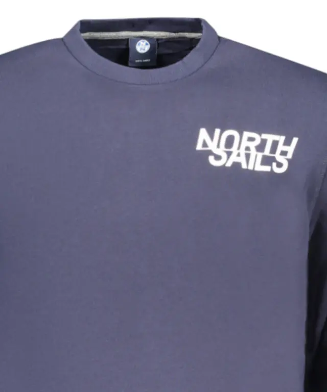 North Sails- Ανδρικό Φούτερ Hoodie Regular Fit 993024-000-0802 Μπλε Σκούρο 3