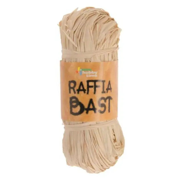 Glorex Raffia Χόρτο Χειροτεχνίας - 012 Natural Bleached - 50gr