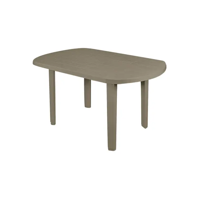 Τραπέζι SORRENTO 140x80cm Oval Πλαστ.Μπεζ Tortora