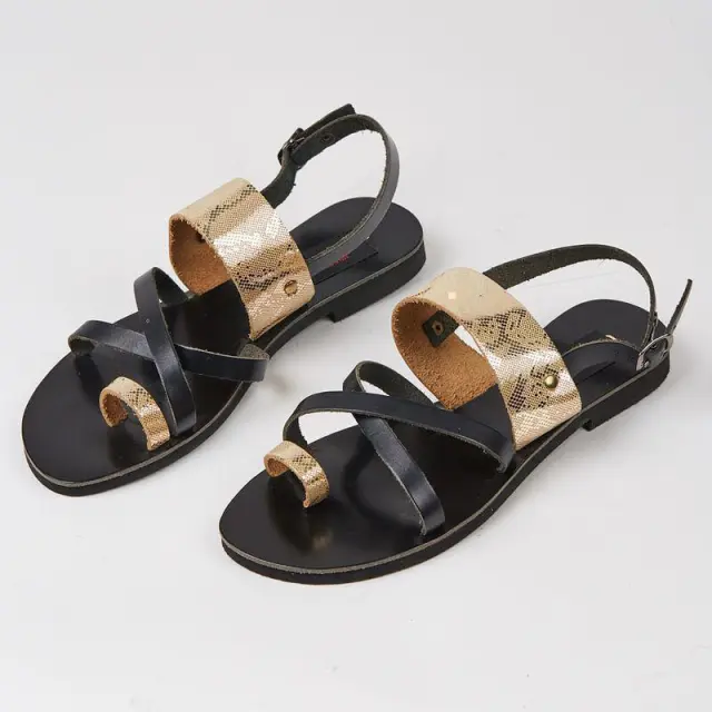 Δερμάτινα Σανδάλια My Choice N567959-101 Μαύρο - 38