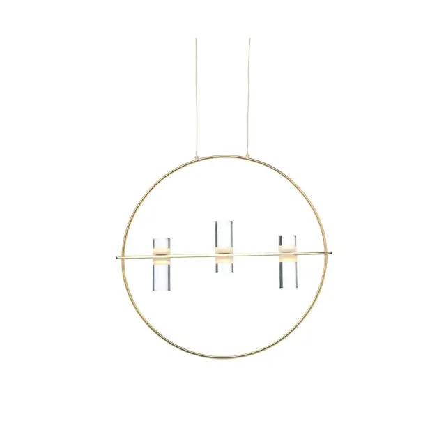 AcaLight Offer NETTO ΦΩΤΙΣΤΙΚΟ ΚΡΕΜΑΣΤΟ ΧΡΥΣΟ ΑΛΟΥΜΙΝΙΟ LED 12W 3000K 1080Lm IP20 530Χ1730mm