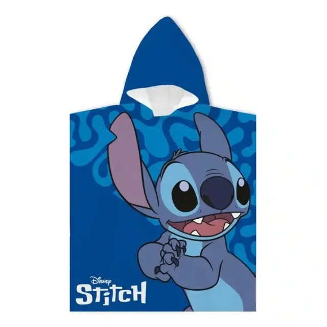 Παιδικό Πόντσο Microfiber Stitch Blue Μπλε 55 x 110 cm Μπλε 55 x 110 cm