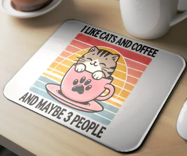 Mousepad cat A08 Διαστάσεις: 22cm(μήκος) x 18cm (ύψος) 2