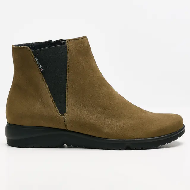 Mephisto Μποτάκια Γυναικείο δέρμα Nubuck Πράσινο MEP/RAFAELLE KHAKI