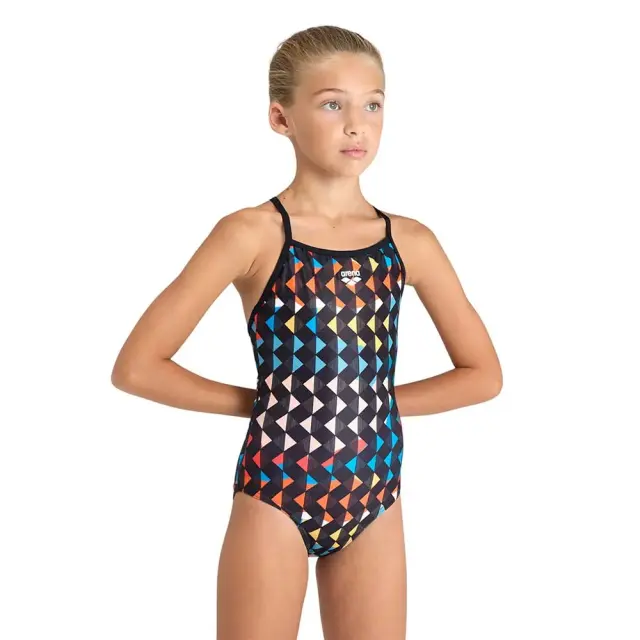 Arena Girl's Carnival Light Swimsuit Μαύρο 005997-950 (Arena) - 6 Years