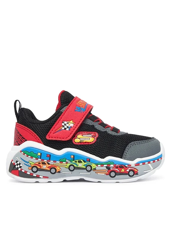 Skechers Infant's Play Scene Μαύρο - Κόκκινο 407312N-BKRD (Skechers)