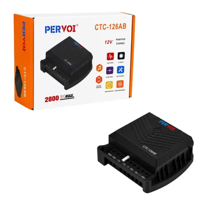 PerVoi Ενισχυτής Ήχου Αυτοκινήτου 12V 2800W CTC-126AB - Car Audio Amplifier 014507