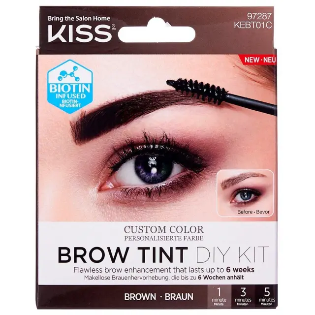 KISS Custom Color Brow Tint Diy Kit 20ml | Απόχρωση Brown