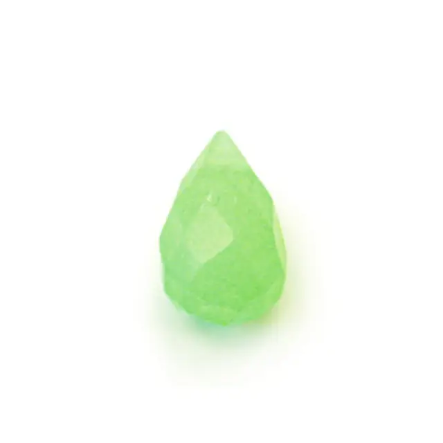 Lime Jade Πρισματικό Drop 8x12mm - 2τεμ