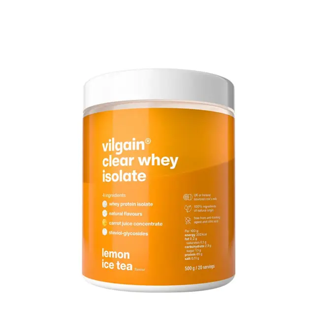 Vilgain Clear Whey Isolate Lemon Iced Tea, 500 g