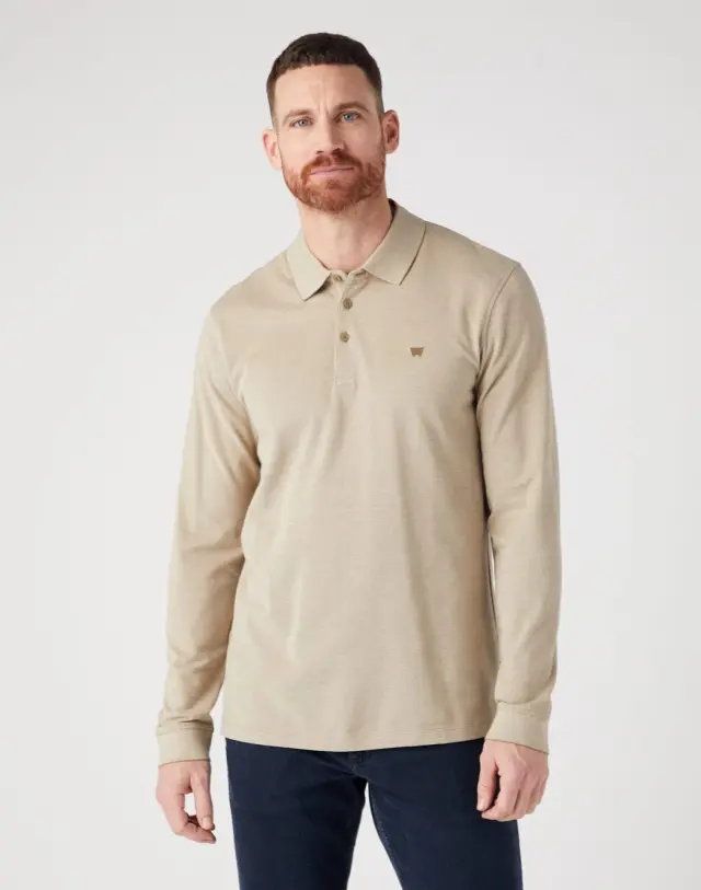 Wrangler Ανδρική Pique Polo Mπλούζα 112341120 – Beige - 3XL