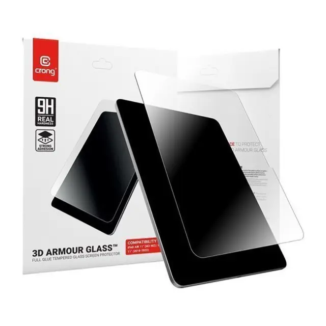Crong Screen Protection 3D Armour Glass iPad Air 11" M3 (2025)/iPad Air 11" M2 (2024)/iPad Pro 11" (2022-2018)