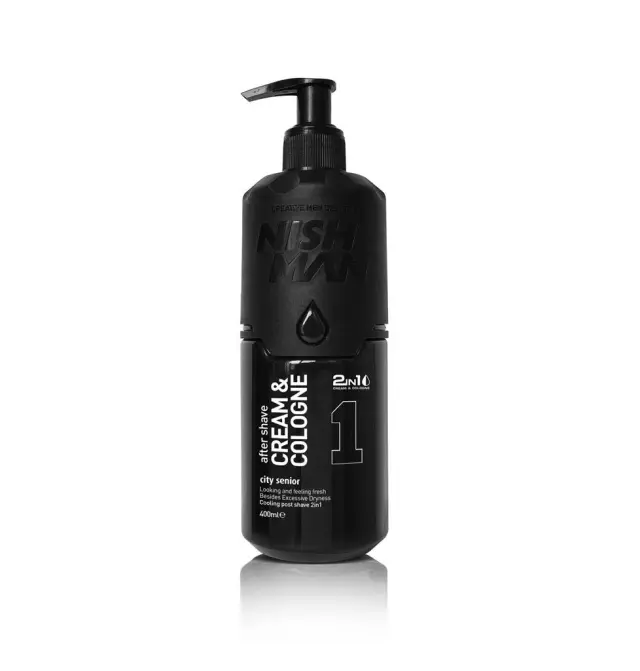 NISHMAN AFTER SHAVE CREAM COLOGNE 2IN1 01 CITY SENIOR – 400ml