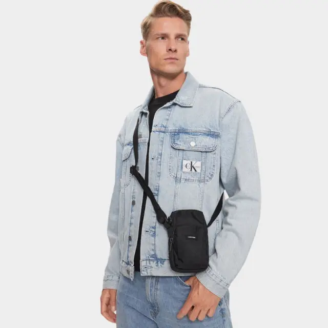 Calvin Klein - Ανδρική Τσάντα Ώμου / Χιαστί K50K510570-BAX Μαύρο 2