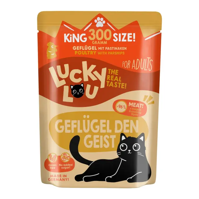 Lucky Lou LifeStage Adult Πουλερικά (με Παστινάκι)Grain Free – GMO Free – Sugar Free 300gr