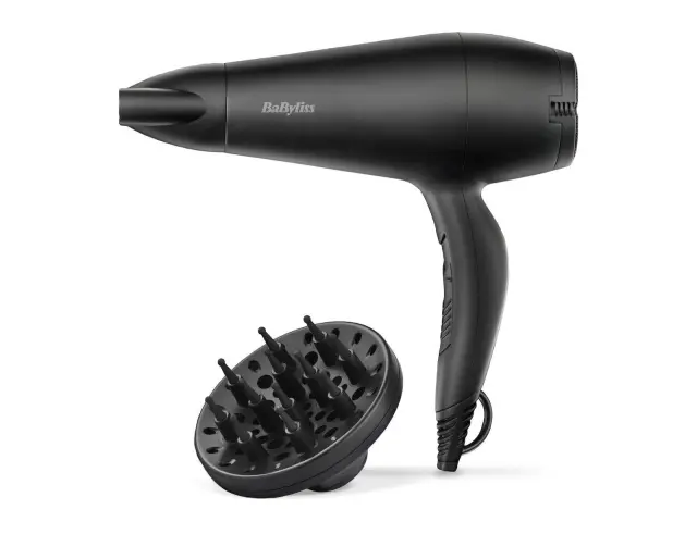 Πιστολάκι Μαλλιών Babyliss D215E με φυσούνα, ισχύ 2200W και 2 θερμοκρασίες - Black D215E