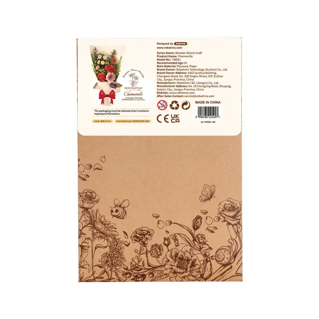 Robotime Wooden Bloom Craft Chamomile TW061 3