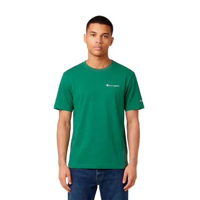 Champion Men's Standard Fit Chest Logo Shortsleeve T-Shirt Πράσινο 221798-GS108 (Champion)