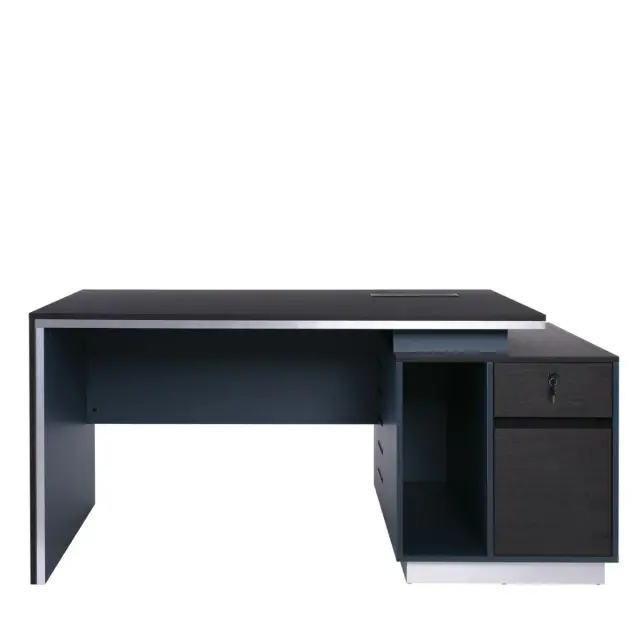 Γραφείο ADVANCE Καρυδί/Γκρι Μελαμίνη 160x80x75cm