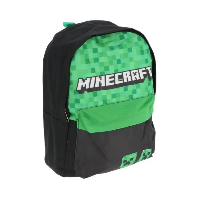 Minecraft Blocks Σχολική Τσάντα Πλάτης με 2 Θήκες 40×30×15 cm
