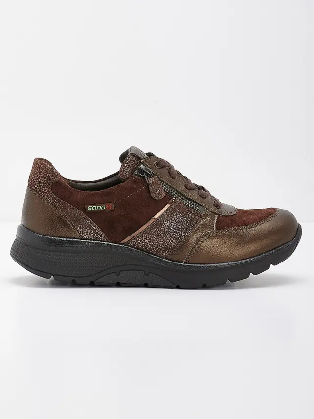 Mephisto/Sano Sneakers Γυναικείο δέρμα/δέρμα Nubuck Καφέ SAN/IZAE BRONZE - 42 3