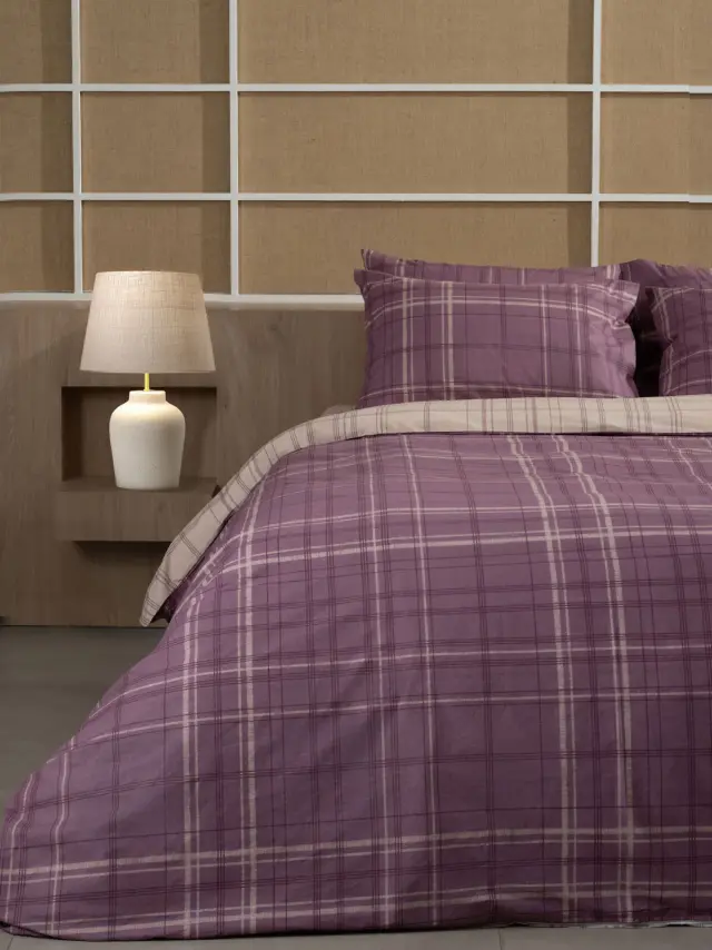 Παπλωματοθήκη Cotton Feelings 2066 Mauve Μονή (170x250) Sunshine