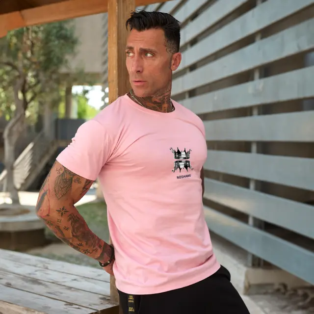T-shirt Noshame® Ρόζ με τύπωμα - 142555 - XXL 2