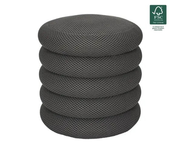 Σκαμπό Atom Home Deco Factory με αποθηκευτικό χώρο και διαστάσεις 37x42cm - Grey HD0428 3