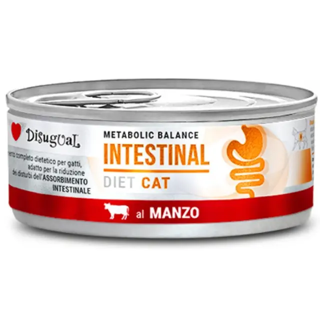 Κλινική Κονσέρβα Γάτας Disugual Diet Cat- Intestinal Με Βοδινό 85gr