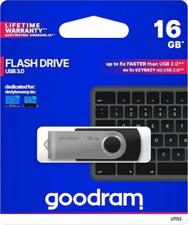 Goodram UTS3 USB flash drive 16 GB USB Type-A 3.2 Gen 1 (3.1 Gen 1) Black 2
