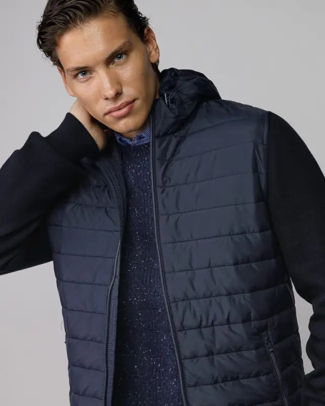 Devergo Ανδρικό Μεταβατικό Μπουφάν 7013 - Navy Blue - XL 3