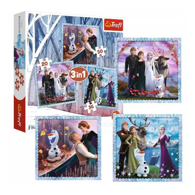 Παζλ Trefl Disney Frozen 3 σε 1 2