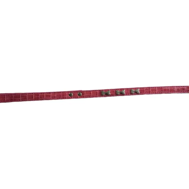 Flamingo Οδηγός Ροζέ Δερμάτινος με Κοκαλάκια 1x100cm