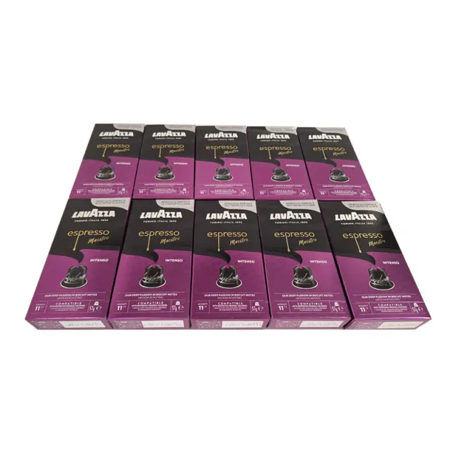 Lavazza Intenso 100 κάψουλες Nespresso αλουμινίου - (10×10) 2