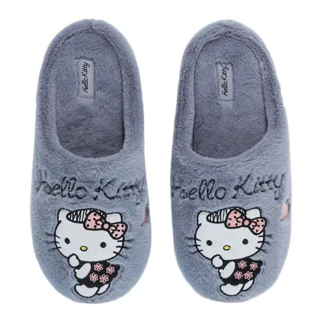 Parex Γυναικείες Παντόφλες Hello Kitty, Χρώμα Γκρι