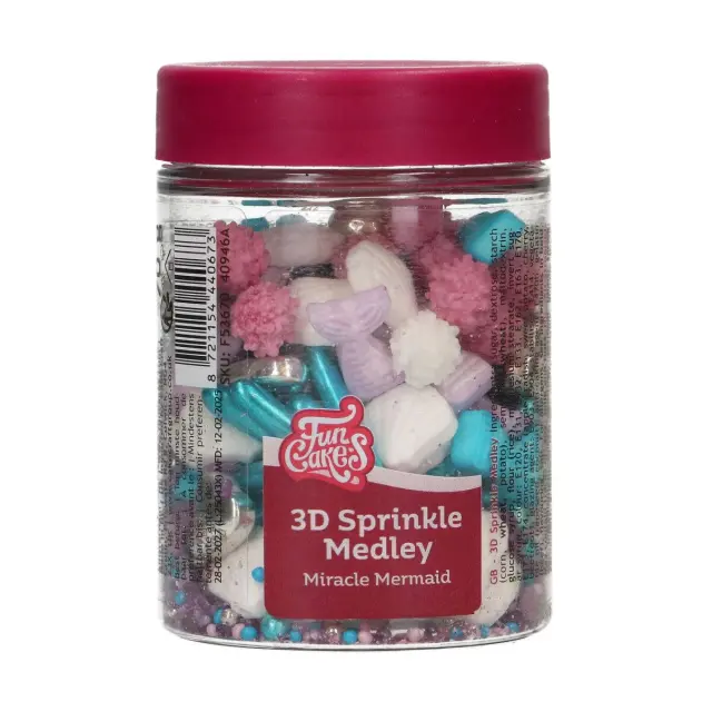 FunCakes 3D Sprinkle Medley - Γοργόνα - 70γρ.
