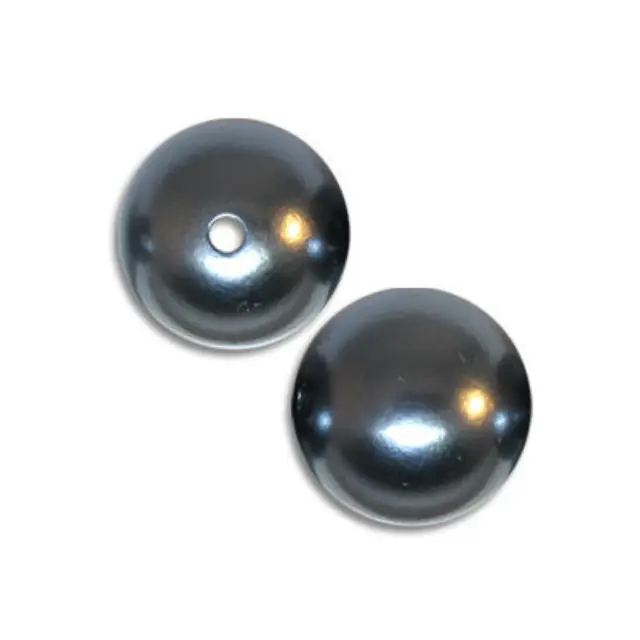 Τεχνητή Χάντρα Hematite Pearl 12mm - 36τεμ