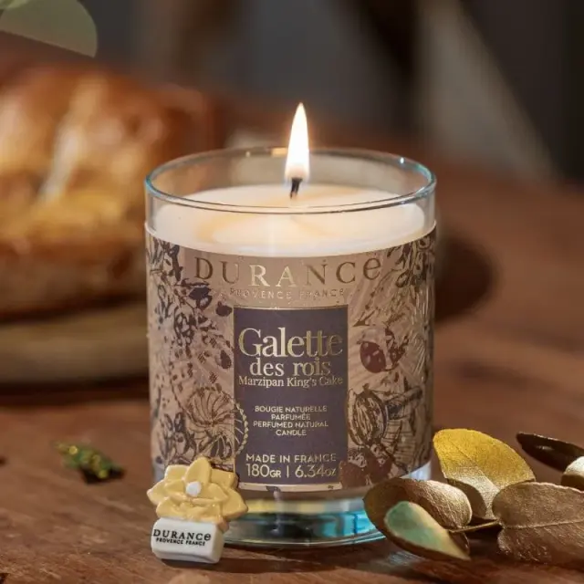 Durance candle King s Cake -Noel 2024-Αρωματικό Κερί με ξύλινο φυτίλι 280g 3