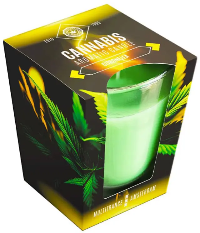 Cannabis Αρωματικό Κερί Scented Candle 20 ωρών - Citronela 230gr