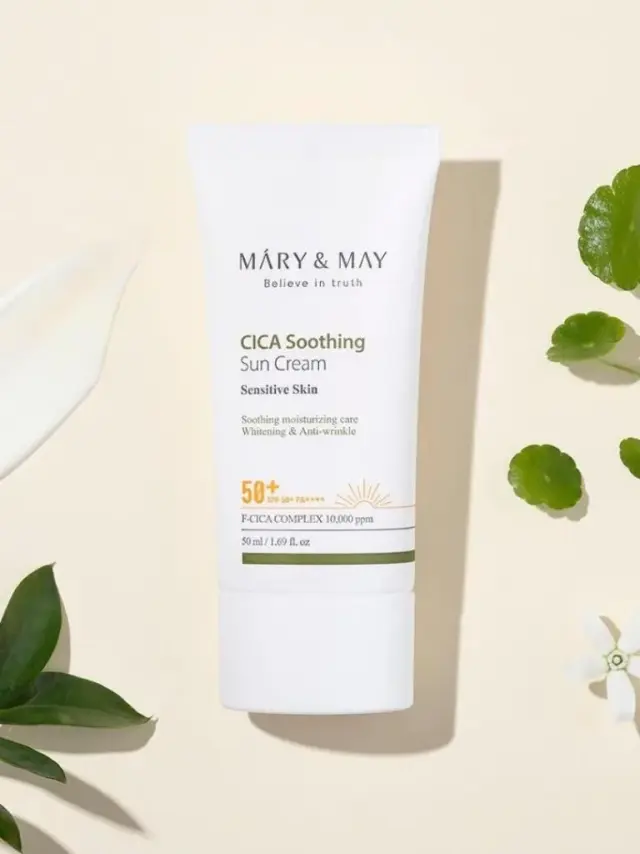 Mary + May CICA Soothing Sun Cream SPF 50+ Pa++++ – Αντιηλιακό με καταπραϋντικές ιδιότητες 50ml 3
